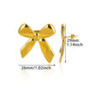 Fashion Geometric Stainless Steel Gold Plated Earrings