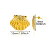 Fashion Geometric Stainless Steel Gold Plated Earrings