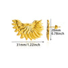 Fashion Geometric Stainless Steel Gold Plated Earrings