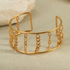 Fashion Geometric Stainless Steel 18K Gold Plated Women's Bracelet
