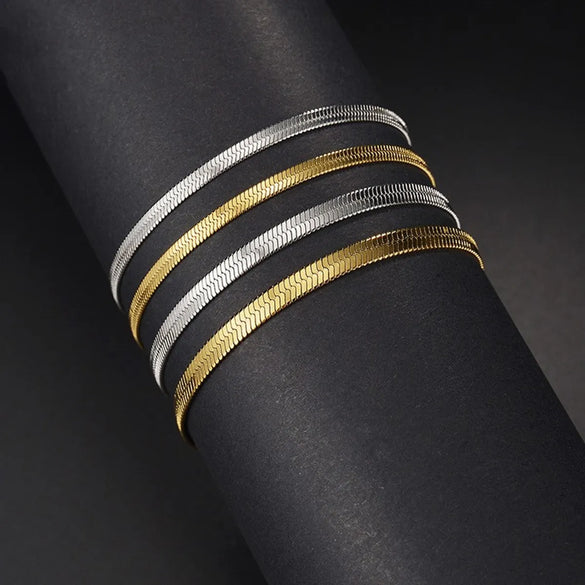 Fashion Geometric Stainless Steel Plating Bracelets 1 Piece