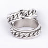 Fashion Geometric Stainless Steel Plating Rings 1 Piece