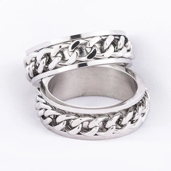 Fashion Geometric Stainless Steel Plating Rings 1 Piece
