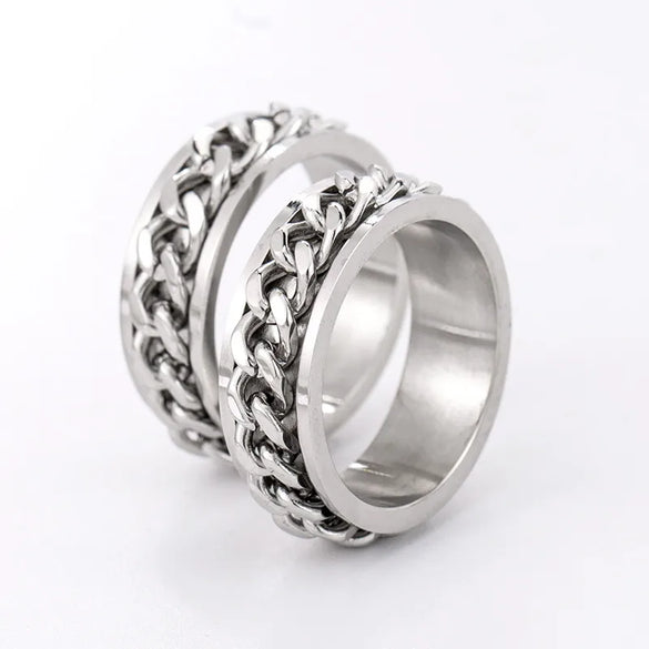 Fashion Geometric Stainless Steel Plating Rings 1 Piece