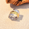 Fashion Geometric Stainless Steel Ring With Heart Shape And Electroplating Treatment Unisex Light Luxury Niche Design