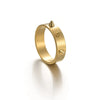 Fashion Geometric 201 Stainless Steel Gold Plated Unisex Rings