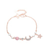 Fashion Geometric Star Heart Shape Copper Plating Bracelets 1 Piece