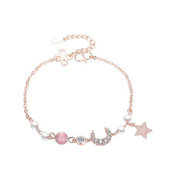 Fashion Geometric Star Heart Shape Copper Plating Bracelets 1 Piece