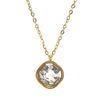 Fashion Geometric Titanium Steel And Stainless Steel Necklace For Women With Irregular Zircon Pendant And Electroplating Design