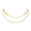 Fashion Geometric Titanium Steel Gold Plated Gold Plated Layered Necklaces