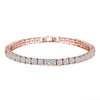 Fashion Geometric Zircon Inlaid Copper Bracelet Pullout Adjustable Length Combination Set Tennis Chain