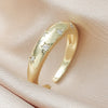 Fashion Geometric Zircon Star Golden Open Ring