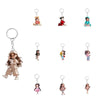 Fashion Girl Keychain Acrylic 2D Flat Modern Art Design
