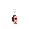 Fashion Girl Keychain Acrylic 2D Flat Modern Art Design