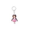 Fashion Girl Keychain Acrylic 2D Flat Modern Art Design