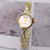 Fashion Girls Quartz Watch Alloy Case And Strap Round Dial Imitation Ceramic