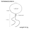 Fashion Gold Knotted Tassel Snake Chain Long Necklace Earrings Set Titanium Steel Electroplated