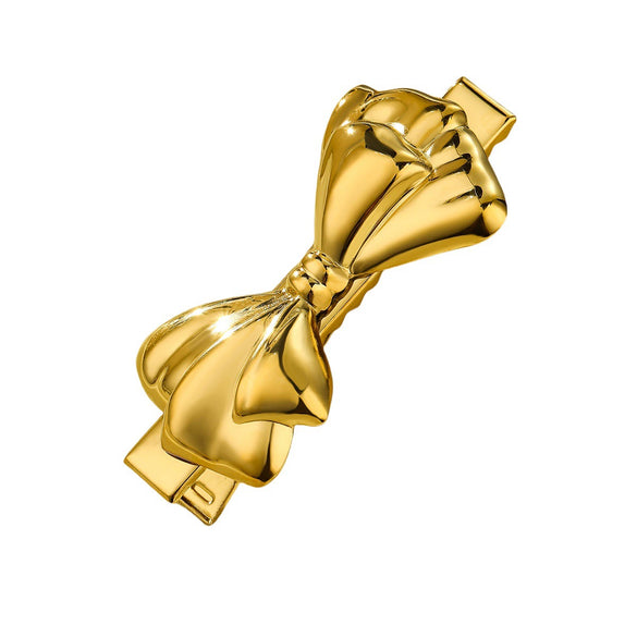 Fashion Hairpin Stainless Steel 18K Electroplating Bow Petal Scallop Style For Women