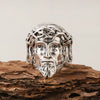 Fashion Half Face Ring Alloy Retro Cartoon Characters Electroplating Unisex Open Ring