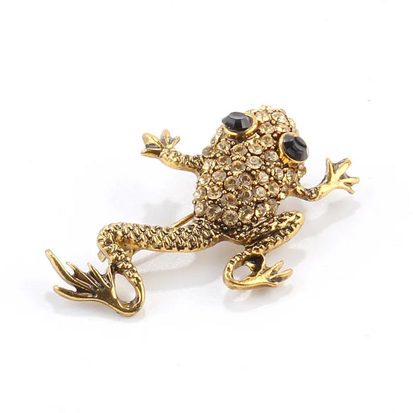 Fashion Animal Alloy Plating Artificial Gemstones Unisex Brooches