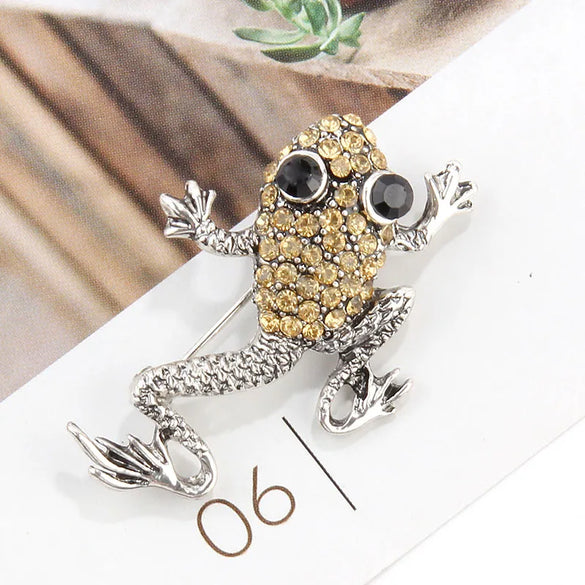Fashion Animal Alloy Plating Artificial Gemstones Unisex Brooches