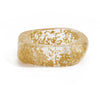 Fashion Hand Jewelry Light Luxury Gold Foil Resin Bracelet For Women Irregular Shape Polish Processing
