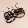 Fashion Geometric Tree Pu Leather Braid Men'S Bracelets