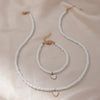 Fashion Handmade Jewelry Accessories Set With Glass Beads Geometric Pattern For Ladies