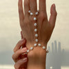 Fashion Handmade Women's Imitation Pearl Geometric Style Ring Bracelet