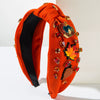 Fashion Headband Alloy Rhinestone Inlaid Turkey Maple Design For Women