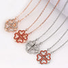 Fashion Heart Shape Alloy Copper Plating Inlay Crystal Pendant Necklace 1 Piece