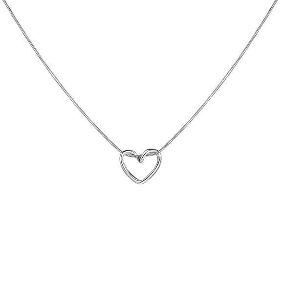 Fashion Heart Shape Alloy Plating Women's Necklace 1 Piece