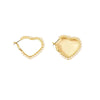 Fashion Heart Shape Mixed Materials Beads Earrings