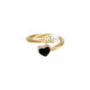 Fashion Heart Shape Stainless Steel Plating Artificial Pearls Bangle
