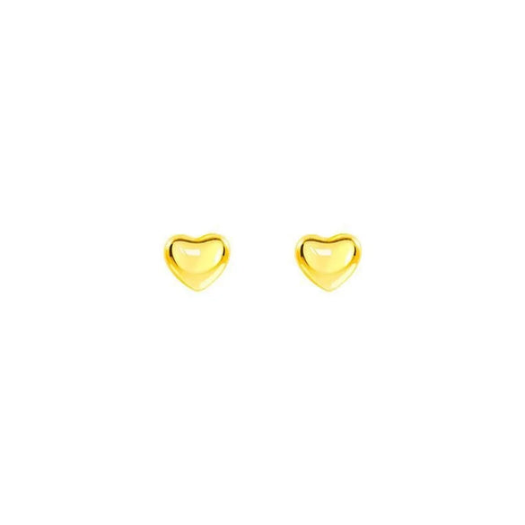 1 Pair Fashion Heart Shape Titanium Steel Ear Studs