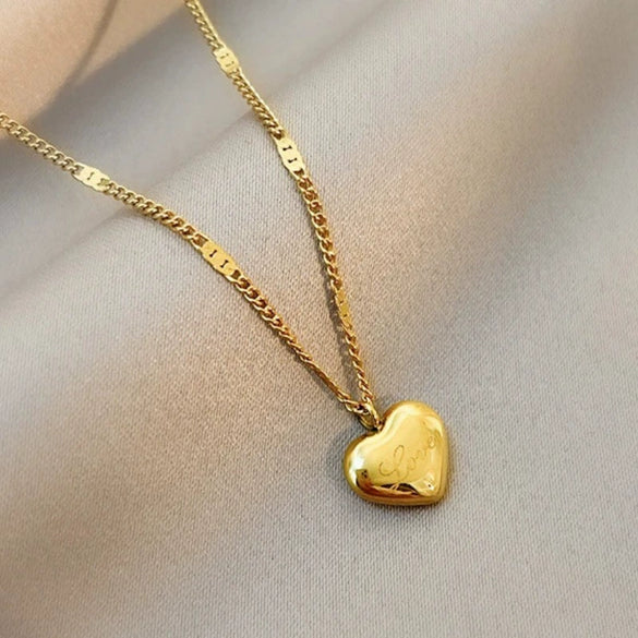 Fashion High End Female Copper And Stainless Steel Geometric Micro Inlaid Zircon Clavicle Necklace