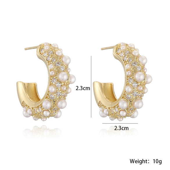 Fashion Highend Copper Plated Geometric Earrings For Women