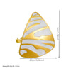 Fashion Highend Retro Stainless Steel Geometric Triangle Jewelry Electroplated Bracelet Ring