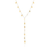 Fashion Highend Stainless Steel Long Tassel Dropshaped 18K Goldplated Women's Necklace