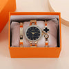 Fashion Highend Women's Alloy And Stainless Steel Waterproof Chain Watch With Round Dial