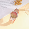 Fashion Highend Women's Alloy And Stainless Steel Waterproof Chain Watch With Round Dial