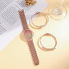 Fashion Highend Women's Alloy And Stainless Steel Waterproof Chain Watch With Round Dial
