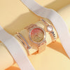 Fashion Highend Women's Alloy And Stainless Steel Waterproof Chain Watch With Round Dial