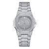 Fashion Hiphop Style Alloy And Stainless Steel Rectangle Dial Watch Bracelet Necklace Set