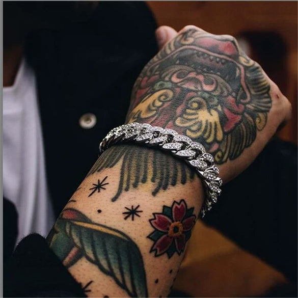 Fashion Hiphop Style Alloy And Stainless Steel Rectangle Dial Watch Bracelet Necklace Set