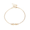 Fashion Hollow Bow Diamond Necklace Bracelet Anklet