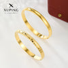 Fashion Imitation Gold Stainless Steel Striped Elegant Alloy Electroplated Bracelet