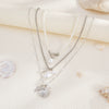 Fashion Imitation Pearl Shell Fish Beach Wind Necklace Alloy Geometric Electroplating Women's