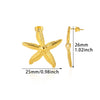 Fashion Imitation Pearl Stainless Steel 18K Gold Electroplated Women's Petal Earrings