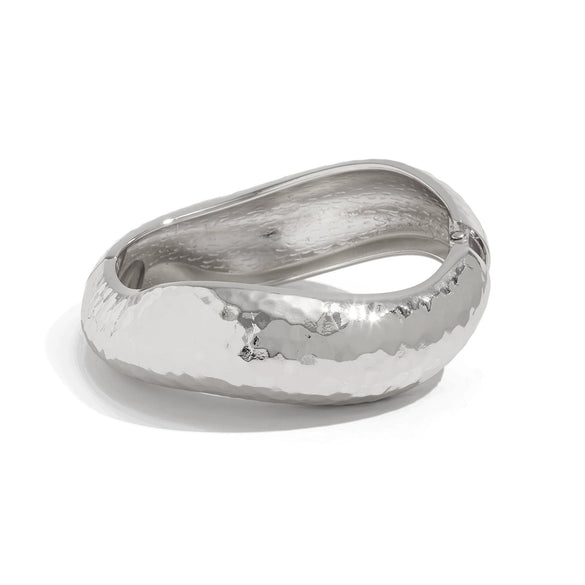 Fashion Ins Metal Irregular Knocking Pattern Electroplated Bracelet
